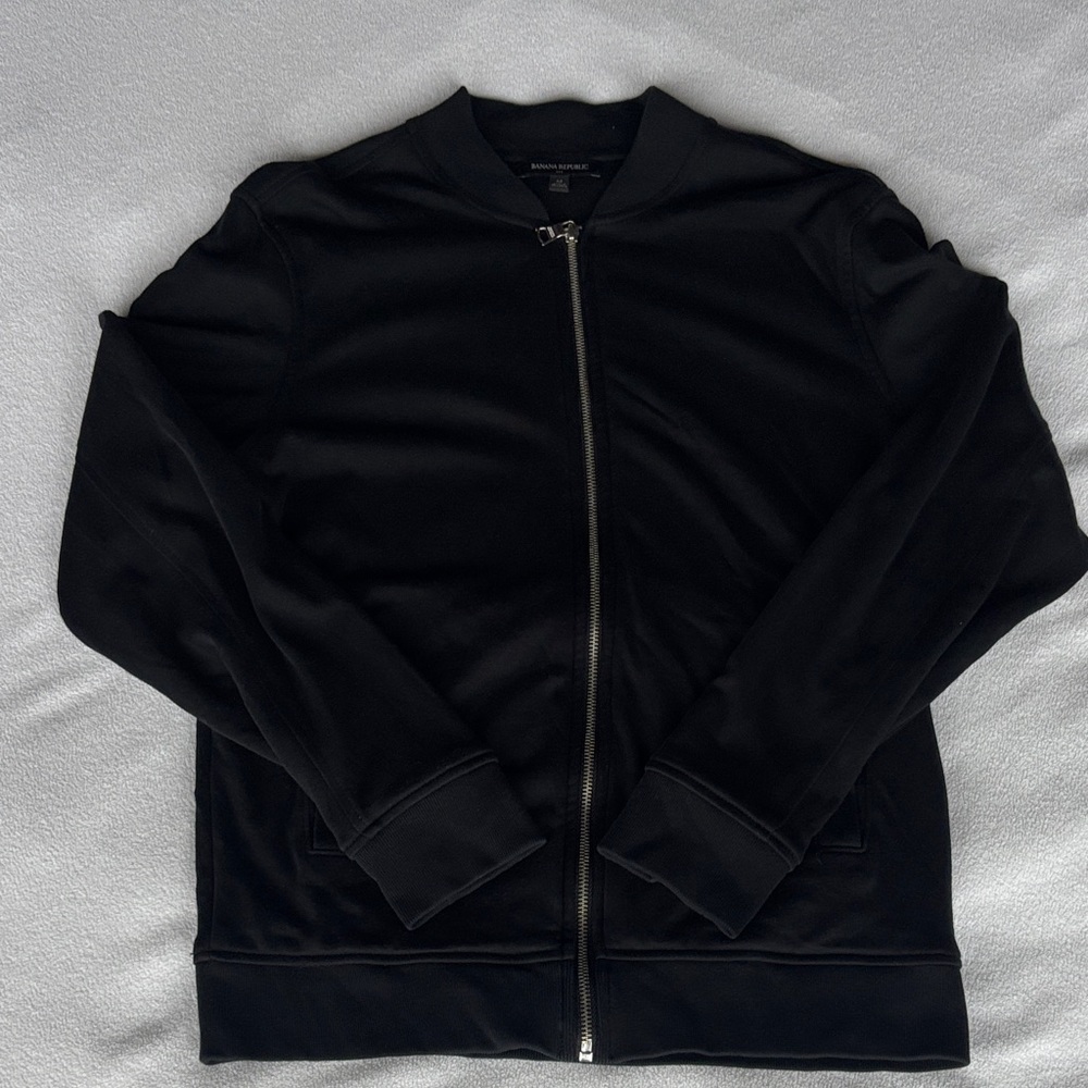 Men’s size M, Banana Republic Black crew neck Jacket